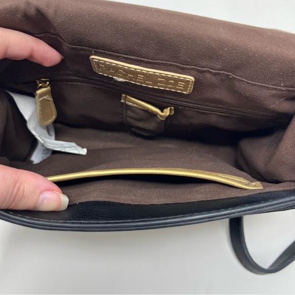 RACHEL ZOE CROSSBODY BAG IN BLACK AND GOLD - Picture 14 of 14